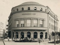 Restoran, Novinarski dom, Perkovčeva ulica  Savska cesta, oko 1935. godine